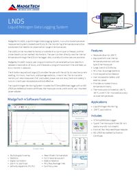 Thumbnail of document Data Sheet - LNDS Data Logging System